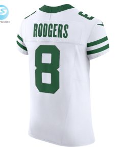 Mens New York Jets Aaron Rodgers Nike White Alternate Vapor F.U.S.E. Elite Jersey stylepulseusa 1 5