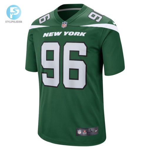 Mens New York Jets Al Woods Nike Gotham Green Game Jersey stylepulseusa 1 1