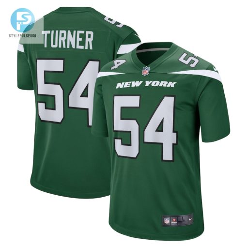 Mens New York Jets Billy Turner Nike Gotham Green Game Jersey stylepulseusa 1