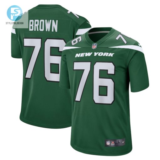 Mens New York Jets Duane Brown Nike Gotham Green Team Game Jersey stylepulseusa 1