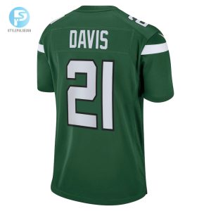 Mens New York Jets Ashtyn Davis Nike Gotham Green Game Player Jersey stylepulseusa 1 2