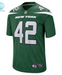 Mens New York Jets Thomas Hennessy Nike Gotham Green Game Jersey stylepulseusa 1 1