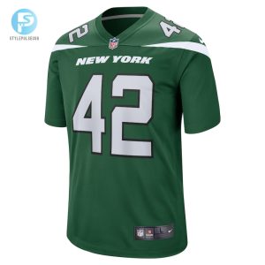 Mens New York Jets Thomas Hennessy Nike Gotham Green Game Jersey stylepulseusa 1 1