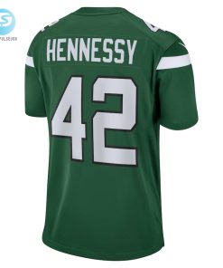 Mens New York Jets Thomas Hennessy Nike Gotham Green Game Jersey stylepulseusa 1 2