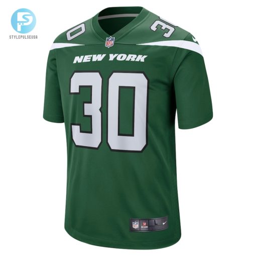 Mens New York Jets Michael Carter Ii Nike Gotham Green Game Jersey stylepulseusa 1 1