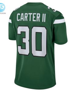 Mens New York Jets Michael Carter Ii Nike Gotham Green Game Jersey stylepulseusa 1 2