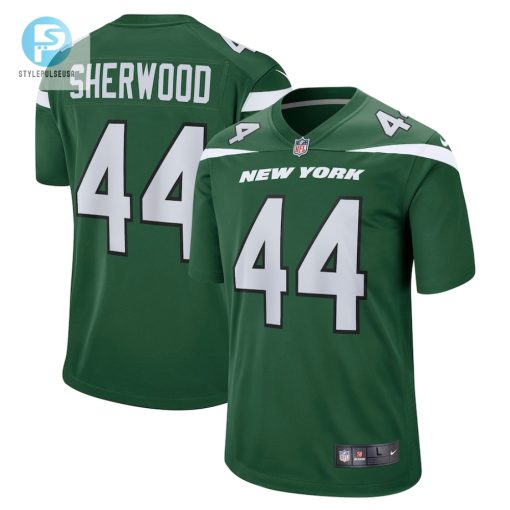 Mens New York Jets Jamien Sherwood Nike Gotham Green Game Jersey stylepulseusa 1