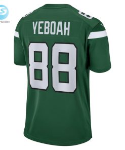Mens New York Jets Kenny Yeboah Nike Gotham Green Game Player Jersey stylepulseusa 1 2