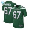Mens New York Jets Carter Warren Nike Gotham Green Game Jersey stylepulseusa 1