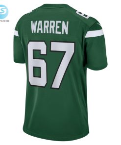 Mens New York Jets Carter Warren Nike Gotham Green Game Jersey stylepulseusa 1 2