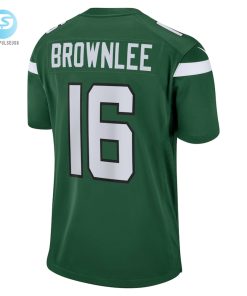 Mens New York Jets Jason Brownlee Nike Gotham Green Game Jersey stylepulseusa 1 2