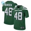 Mens New York Jets Nick Bawden Nike Gotham Green Game Player Jersey stylepulseusa 1