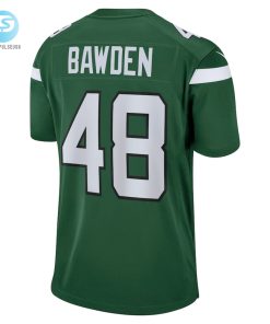 Mens New York Jets Nick Bawden Nike Gotham Green Game Player Jersey stylepulseusa 1 2