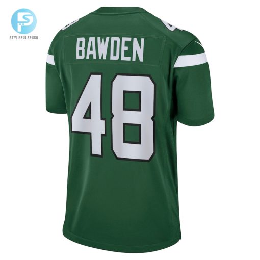 Mens New York Jets Nick Bawden Nike Gotham Green Game Player Jersey stylepulseusa 1 2