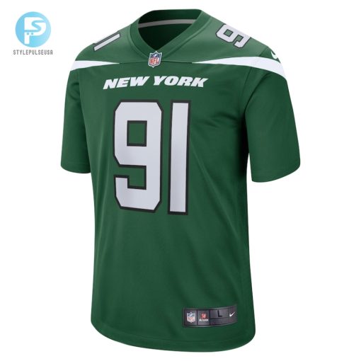 Mens New York Jets John Franklinmyers Nike Gotham Green Game Jersey stylepulseusa 1 1