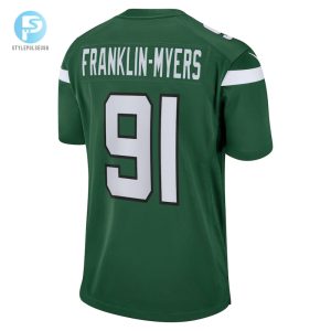 Mens New York Jets John Franklinmyers Nike Gotham Green Game Jersey stylepulseusa 1 2