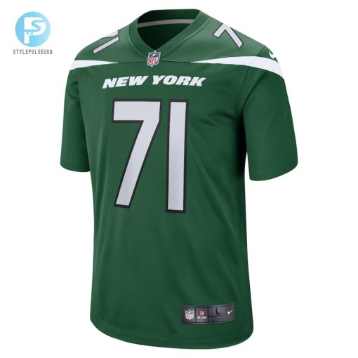 Mens New York Jets Wes Schweitzer Nike Green Game Jersey stylepulseusa 1 1