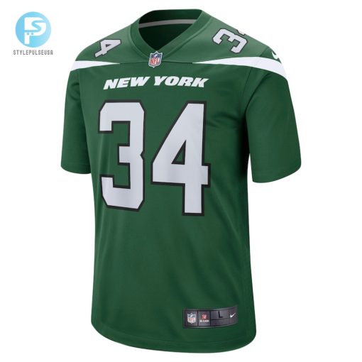 Mens New York Jets Justin Hardee Nike Gotham Green Game Jersey stylepulseusa 1 1