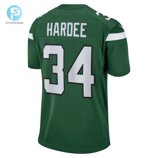 Mens New York Jets Justin Hardee Nike Gotham Green Game Jersey stylepulseusa 1 2