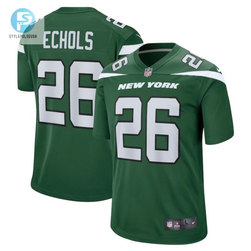 Mens New York Jets Brandin Echols Nike Gotham Green Game Jersey stylepulseusa 1