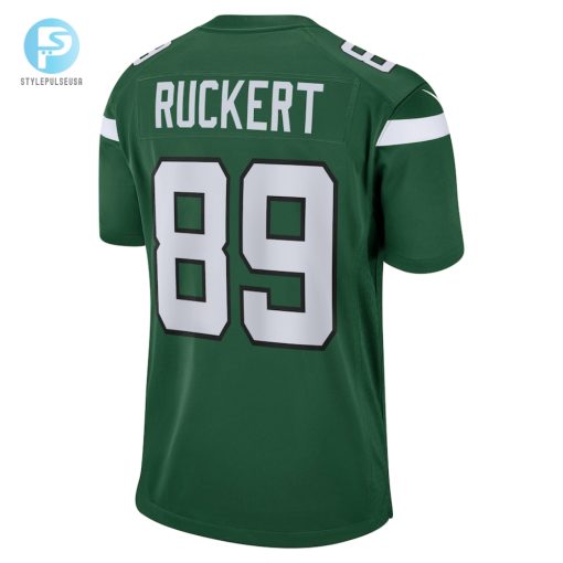 Mens New York Jets Jeremy Ruckert Nike Gotham Green Game Player Jersey stylepulseusa 1 2