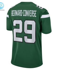 Mens New York Jets Jarrick Bernard Converse Nike Gotham Green Game Jersey stylepulseusa 1 2
