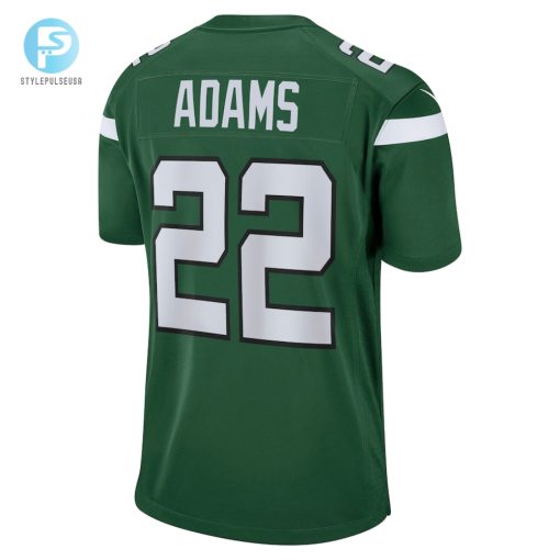 Mens New York Jets Tony Adams Nike Gotham Green Game Player Jersey stylepulseusa 1 2