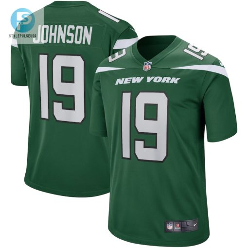 Mens New York Jets Keyshawn Johnson Nike Gotham Green Game Retired Player Jersey stylepulseusa 1