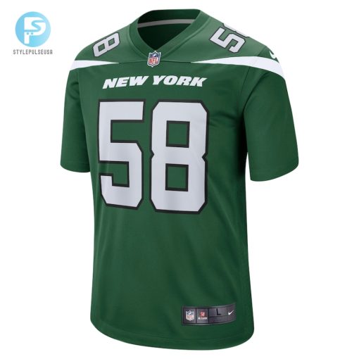 Mens New York Jets Carl Lawson Nike Gotham Green Game Jersey stylepulseusa 1 1