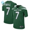 Mens New York Jets Tim Boyle Nike Gotham Green Game Jersey stylepulseusa 1
