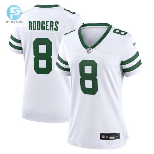 Womens New York Jets Aaron Rodgers Nike White Player Jersey stylepulseusa 1 3