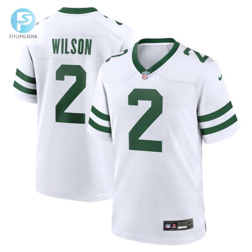 Mens New York Jets Zach Wilson Nike Spotlight White Alternate Game Jersey stylepulseusa 1