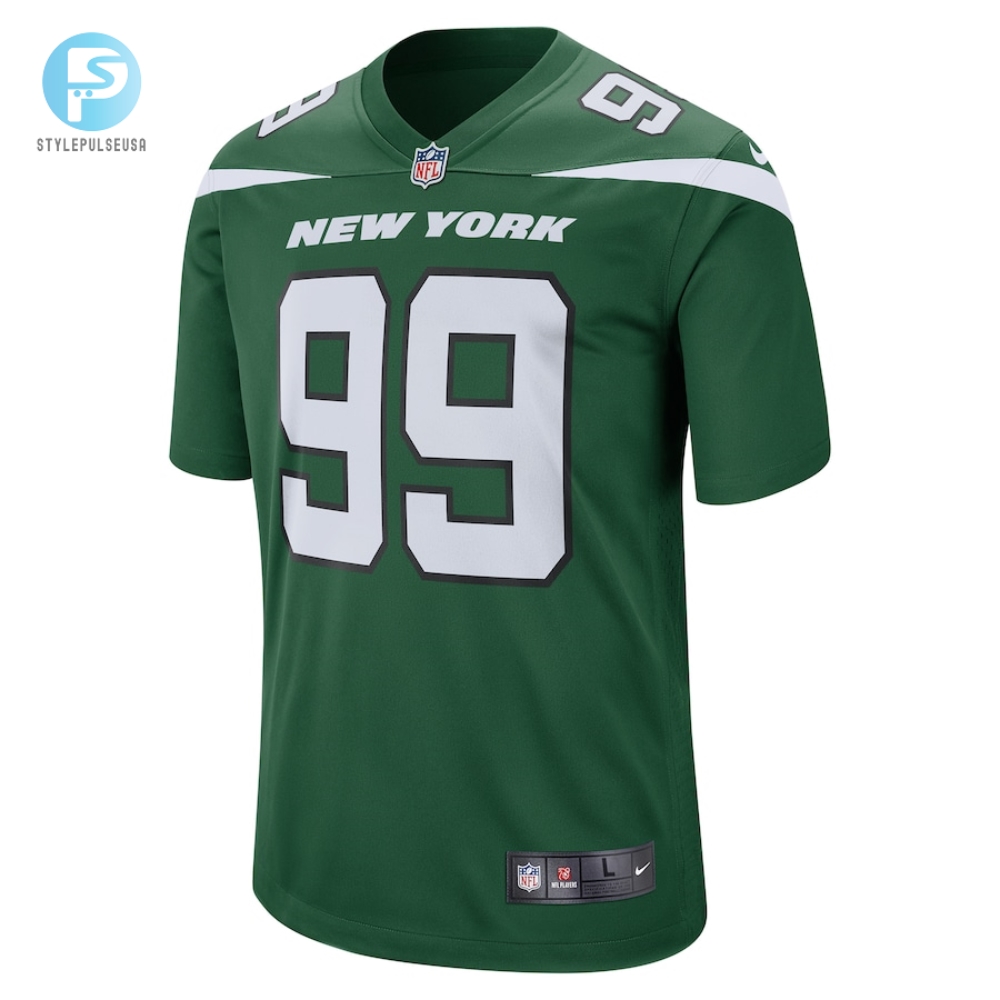 Mens New York Jets Mark Gastineau Nike Gotham Green Retired Player Game Jersey 