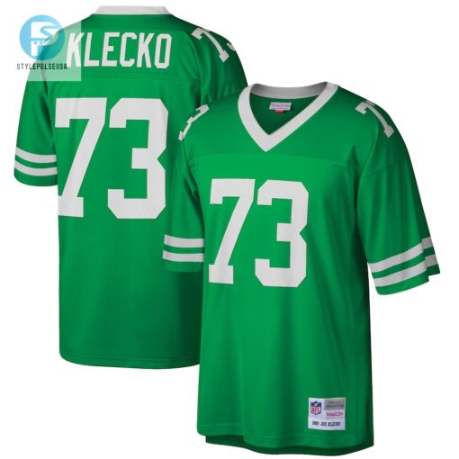 Mens New York Jets Joe Klecko Mitchell Ness Green Retired Player Legacy Replica Jersey stylepulseusa 1