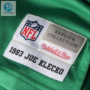 Mens New York Jets Joe Klecko Mitchell Ness Green Retired Player Legacy Replica Jersey stylepulseusa 1 5