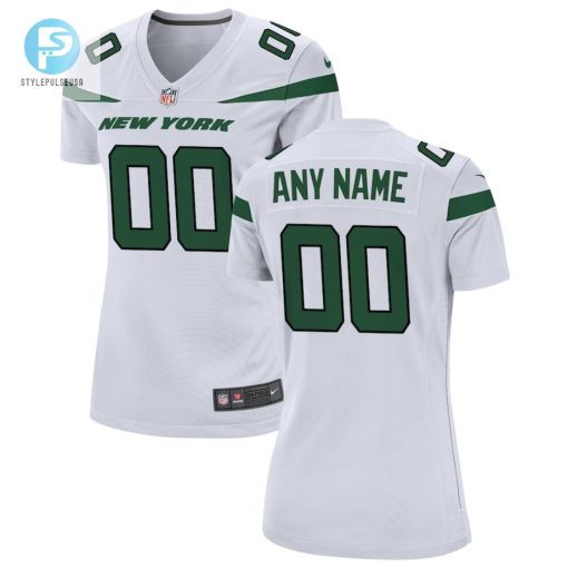 Womens Nike White New York Jets Custom Game Jersey stylepulseusa 1