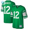 Mens New York Jets Joe Namath Mitchell Ness Green Retired Player Legacy Replica Jersey stylepulseusa 1