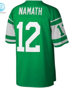 Mens New York Jets Joe Namath Mitchell Ness Green Retired Player Legacy Replica Jersey stylepulseusa 1 2