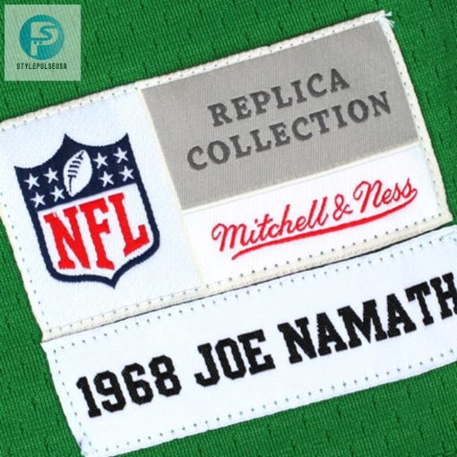 Mens New York Jets Joe Namath Mitchell Ness Green Retired Player Legacy Replica Jersey stylepulseusa 1 5