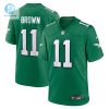 Mens Philadelphia Eagles A.J. Brown Nike Kelly Green Alternate Game Player Jersey stylepulseusa 1