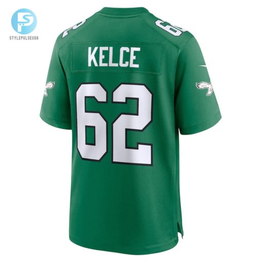Youth Philadelphia Eagles Jason Kelce Nike Kelly Green Game Jersey stylepulseusa 1 2