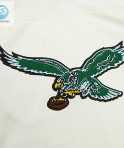 Mens Philadelphia Eagles Randall Cunningham Mitchell Ness Cream Chainstitch Legacy Jersey stylepulseusa 1 3