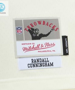Mens Philadelphia Eagles Randall Cunningham Mitchell Ness Cream Chainstitch Legacy Jersey stylepulseusa 1 4