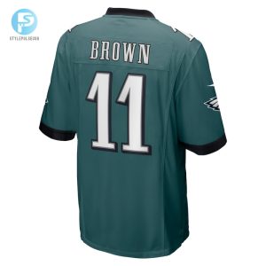 Mens Philadelphia Eagles A.J. Brown Nike Midnight Green Player Game Jersey stylepulseusa 1 2