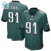 Mens Philadelphia Eagles Fletcher Cox Nike Midnight Green Game Jersey stylepulseusa 1