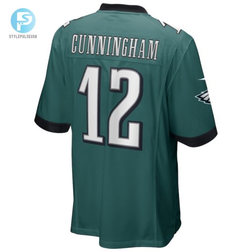 Mens Philadelphia Eagles Randall Cunningham Nike Midnight Green Game Retired Player Jersey stylepulseusa 1 2