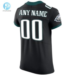 Mens Philadelphia Eagles Nike Black Vapor Untouchable Custom Elite Jersey stylepulseusa 1 2