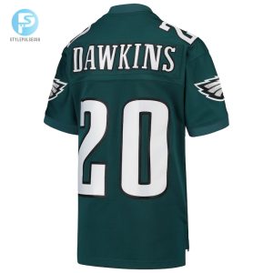 Youth Philadelphia Eagles Brian Dawkins Mitchell Ness Midnight Green 2004 Legacy Retired Player Jersey stylepulseusa 1 2