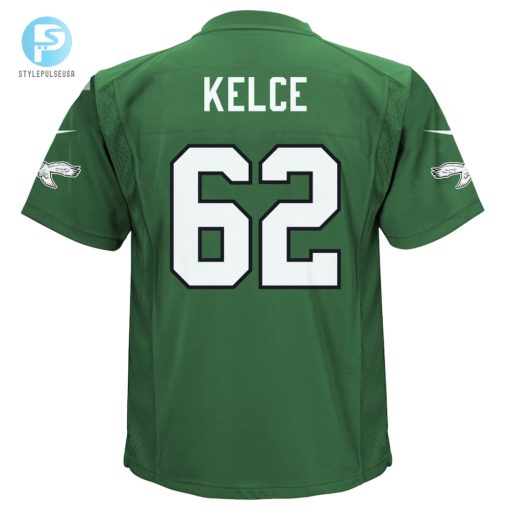 Toddler Philadelphia Eagles Jason Kelce Nike Kelly Green Alternate Game Jersey stylepulseusa 1 2
