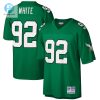 Mens Philadelphia Eagles Reggie White Mitchell Ness Kelly Green Big Tall 1990 Retired Player Replica Jersey stylepulseusa 1